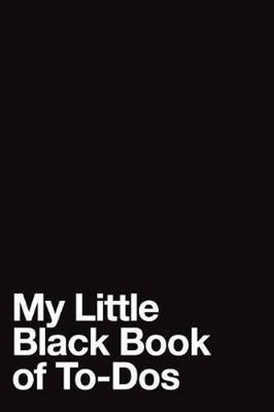 My Little Black Book of To-DOS - cover