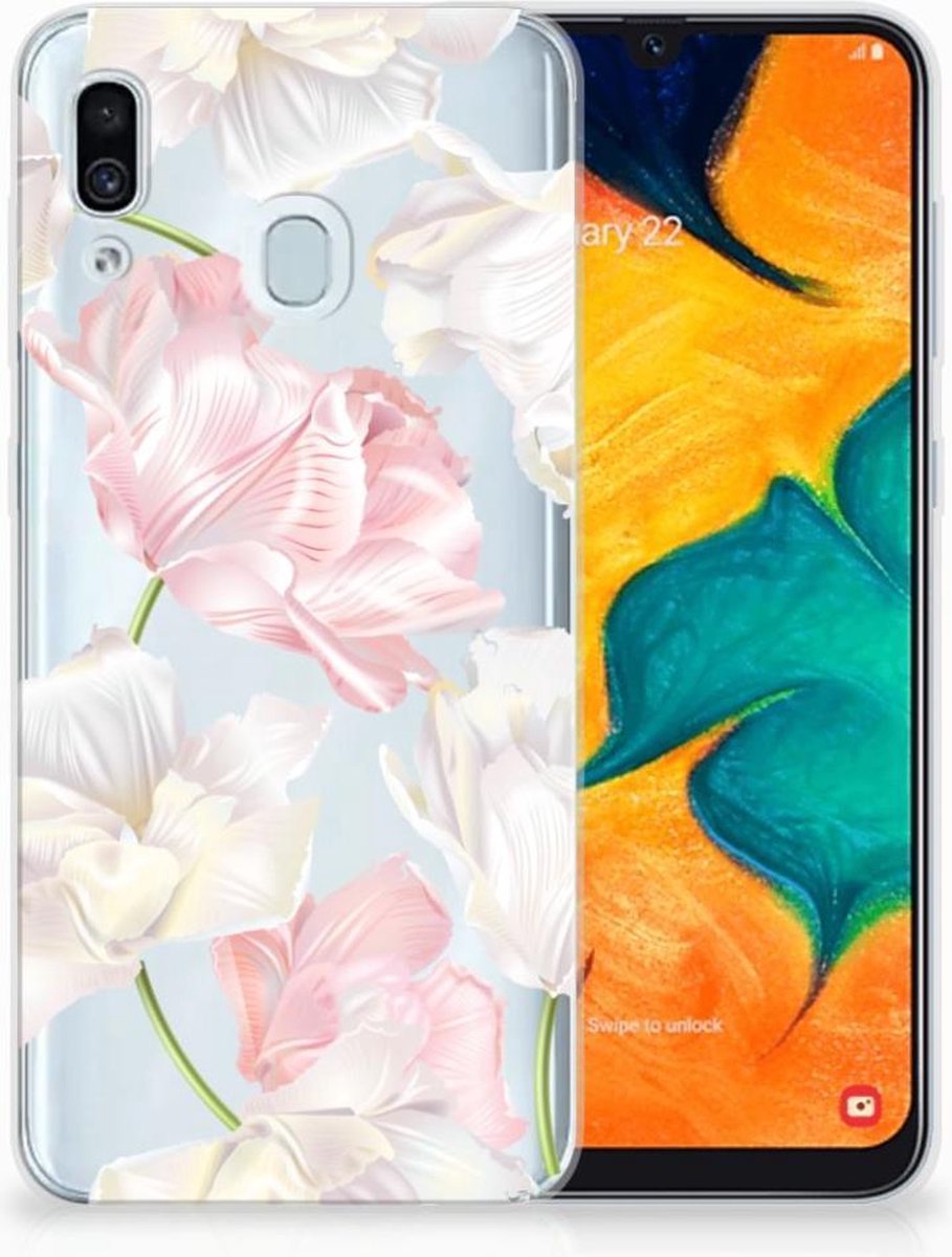 Samsung Galaxy A30 TPU Case Lovely Flowers