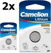 2 Stuks Camelion CR2032 3V Lithium batterij