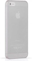 Apple iPhone 5 5S, 0.35mm Ultra Thin Matte Soft Back Skin case Transparant Wit White