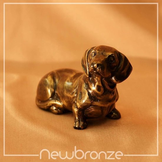 Bronzen Beeld Hond Teckel groot | bol.com