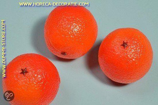 Sinaasappels, 3 stuks - � 75 mm - Fruitdummy