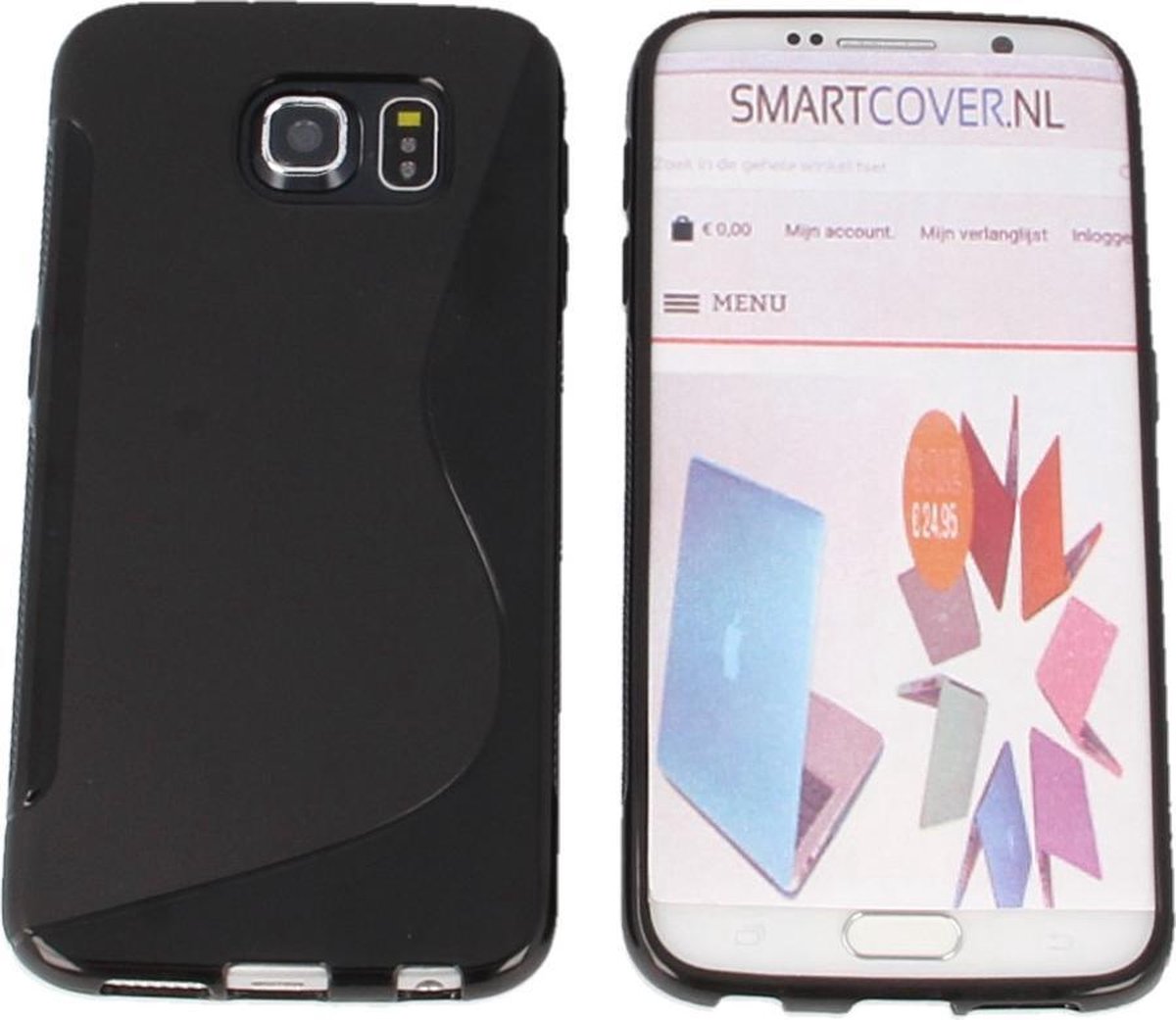 Samsung Galaxy S6 S Line Gel Silicone Case Hoesje Zwart Black
