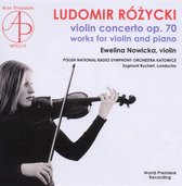 Violin Cto/Works For Violin & Piano