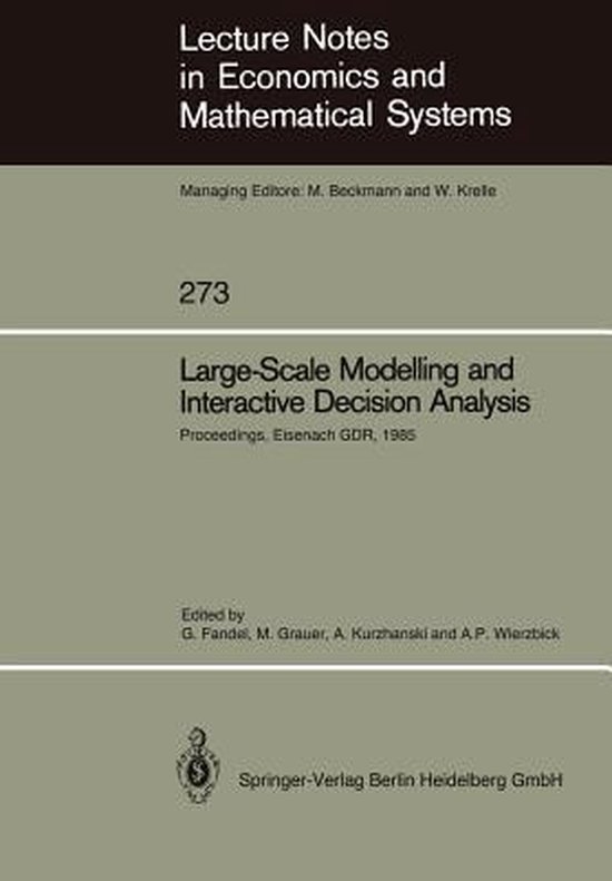 Large-scale Modelling and Interactive Decision Analysis - cover