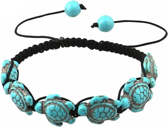 Fako Bijoux® - Bracelets de cheville - Tortues - Turquoise