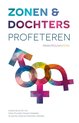 Boekcover 'Zonen & dochters profeteren' met kleurrijke man- en vrouw-symbolen. Onder redactie van Henk Folkers, Maaike Harmsen, Almatine Leene en Maarten Verkerk.