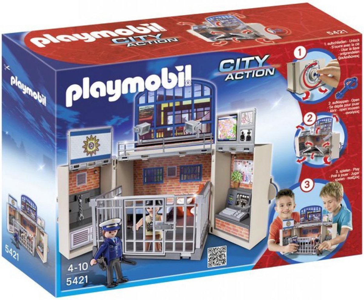 PLAYMOBIL Speelbox Politiestation 5421 | bol.com