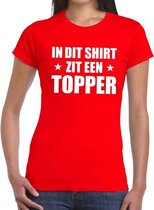 Toppers In dit shirt zit een Topper t-shirt rood voor dames - Toppers kleding XL