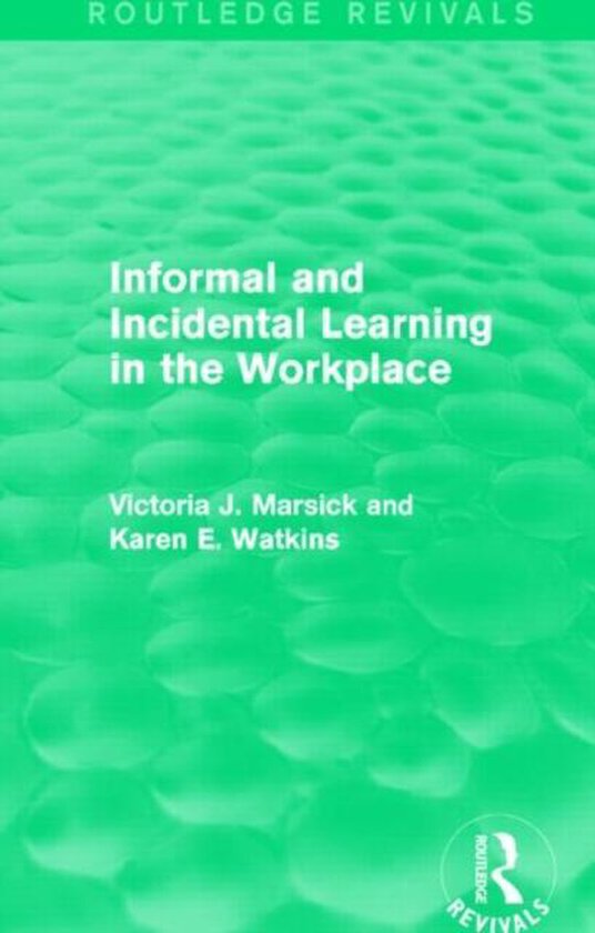 Informal and Incidental Learning in the Workplace - cover