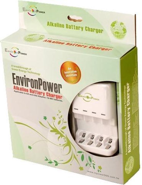 Alkaline lader Alkaline Batterij Oplader - inclusief 4 Alkaline AA  batterijen | bol.com