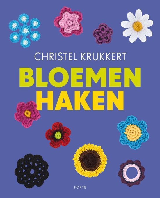 Cover van het boek 'Bloemen haken' van C. Krukkert