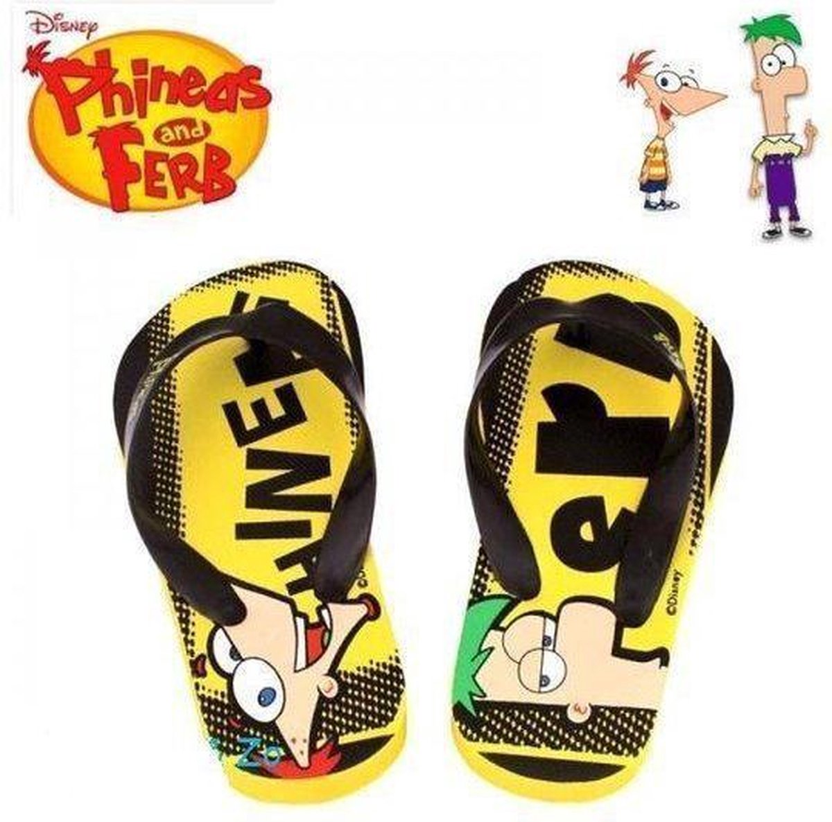 Phineas and Ferb slippers maat 28