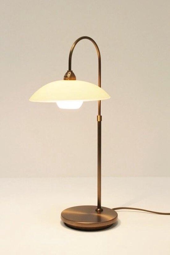 Bronskleurige schotel tafellamp ALEPPO LED 1-lichts | bol.com