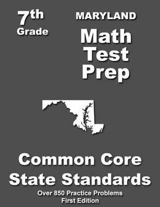 Maryland 7th Grade Math Test Prep - cover