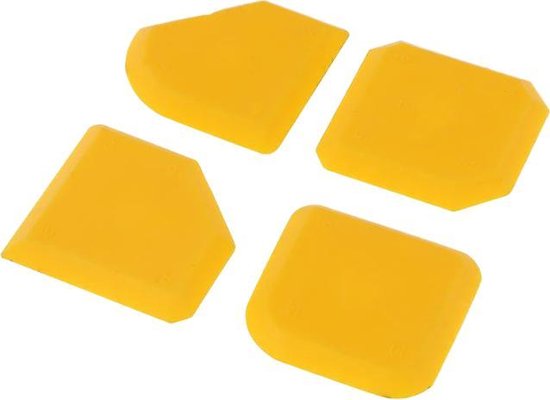 DW4Trading® Silliconen afstrijkruber set profielen geel kitspattel - DW4Trading