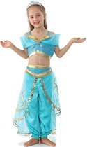 Prinses Jasmine | Jurkje | Verkleedpak | Arabische Prinses | Kids | Meisjes | Princess Jurk | Kostuum | Maat 128