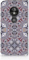 Motorola Moto E5 Play Standcase Hoesje Design Flower Tiles