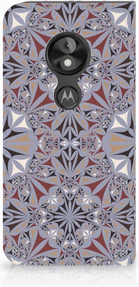 Motorola Moto E5 Play Standcase Flower Tiles