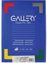 6x Gallery witte etiketten 99,1x33,9mm (bxh), ronde hoeken, doos a 1.600 etiketten