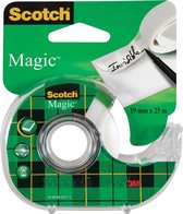 11x Scotch plakband Magic  Tape 19mmx25 m, blister met dispenser en 1 rolletje