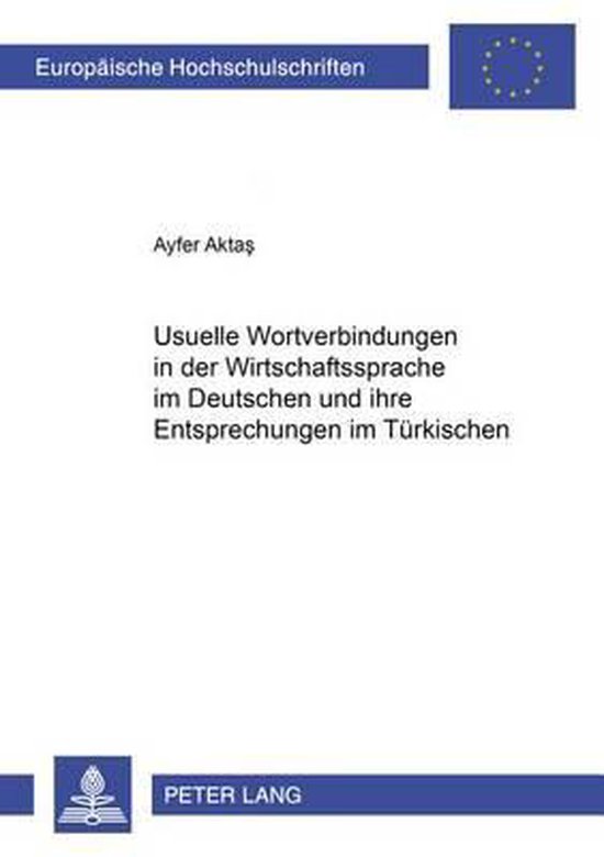 Usuelle Wortverbindungen in der Wirtschaftssprache im Deutsc ... - cover