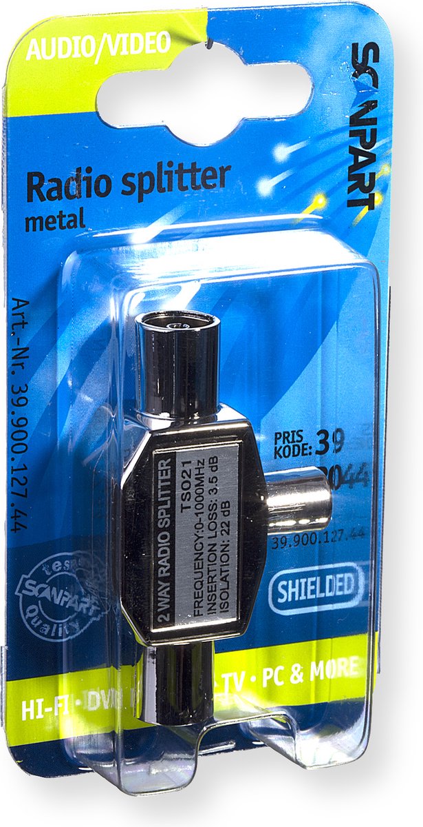 splitter radio 9.5(M)-2x9.5(F)