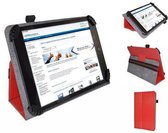 Fold up hoesje voor Cherry Mobility Quad Tablet 7 M743 , Kleur Rood , merk i12Cover