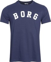 Björn Borg heren t-shirt peacoat - blauw-XL