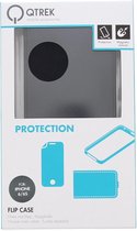 Qtrek QTRFLI00005 coque de protection pour téléphones portables 11,9 cm (4.7") Folio porte carte Noir