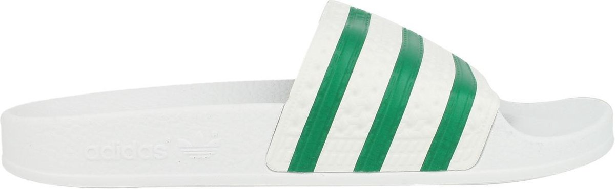 adidas Adilette Slippers - Maat 47 - Unisex - wit/groen | bol.com