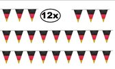 12x Vlaggenlijn Duitsland 10meter - vlaglijn landen thema feest