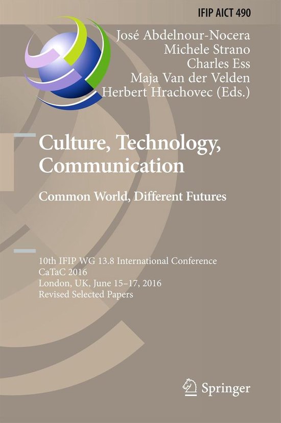 Springer Nature Proceedings Computer Science - Culture, Tech ... - cover