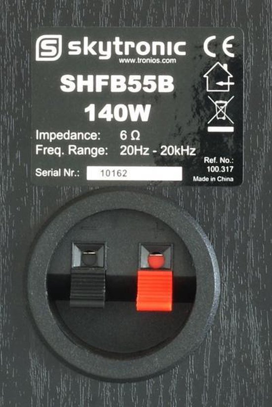 Luidsprekers - Fenton SHFB55B Boekenplank luidsprekerset 5 - 140W - Zwart