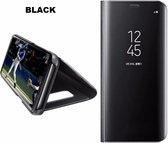 Clear View Stand Cover voor de Samsung Galaxy S6 Edge _ Zwart