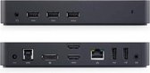DELL 452-BBOP notebook dock & poortreplicator Bedraad USB 3.2 Gen 1 (3.1 Gen 1) Type-A Zwart