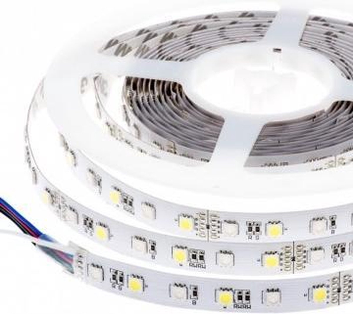 5 meter - RGB+CCT Warm Wit en Koud Wit - LED strip - 12 volt - 5050 SMD - dimbaar