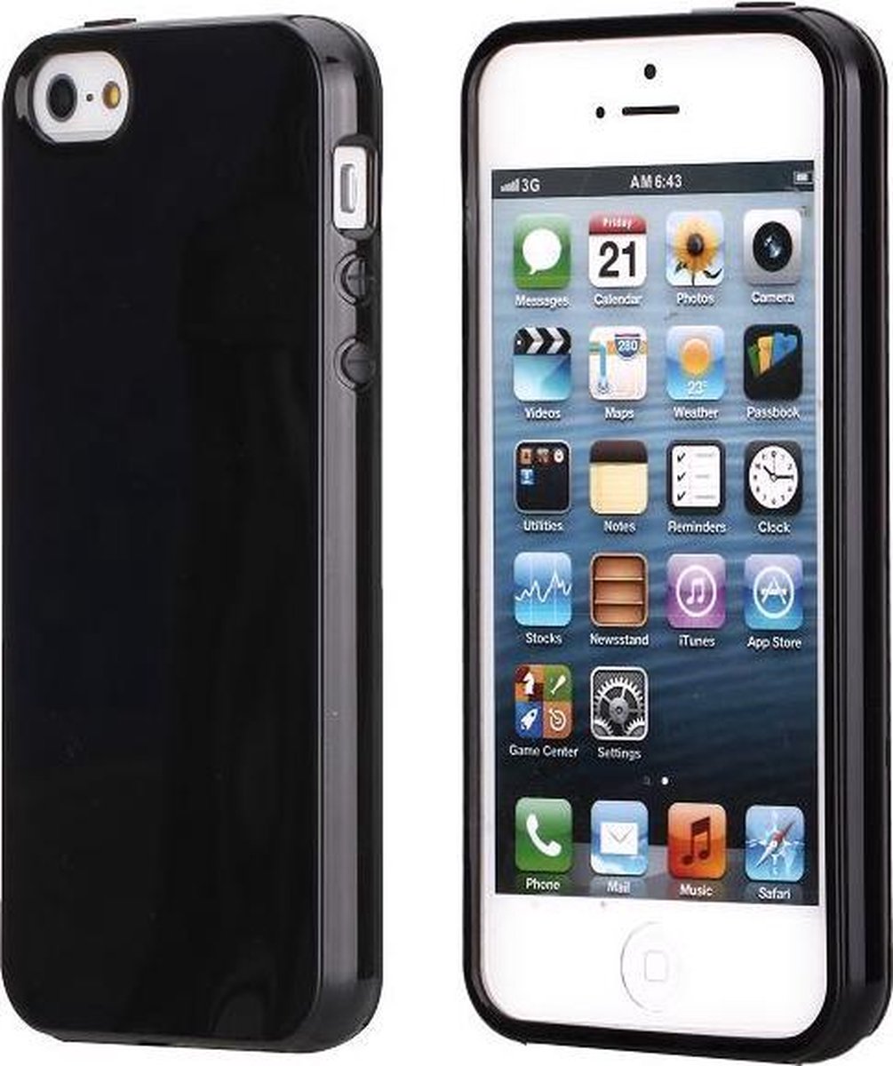 Casify - Zwart TPU Back Cover Hoesje - iPhone 5 / 5s