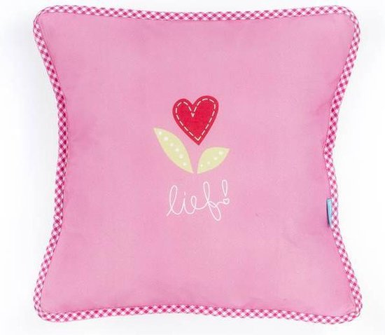 Lief! Girl Uni - Sierkussen - 45x45 cm - Roze van Lief! Lifestyle — afbeelding 4