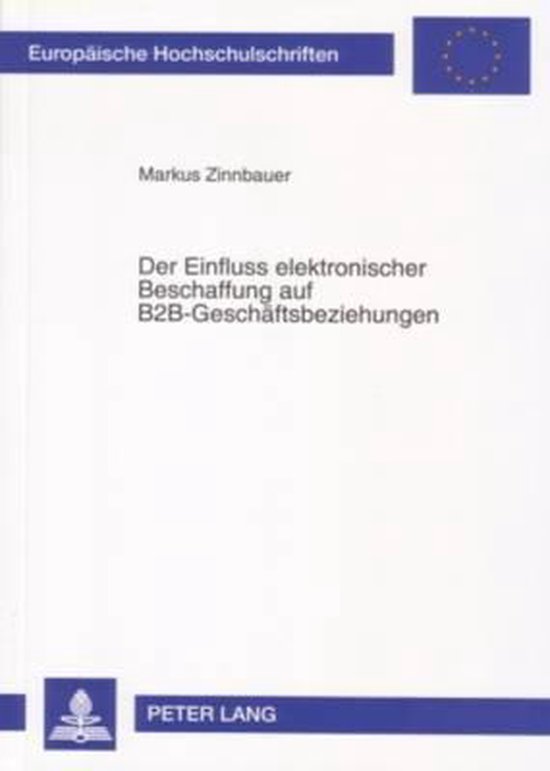 Der Einfluss elektronischer Beschaffung auf B2B-Geschäftsbe ... - cover
