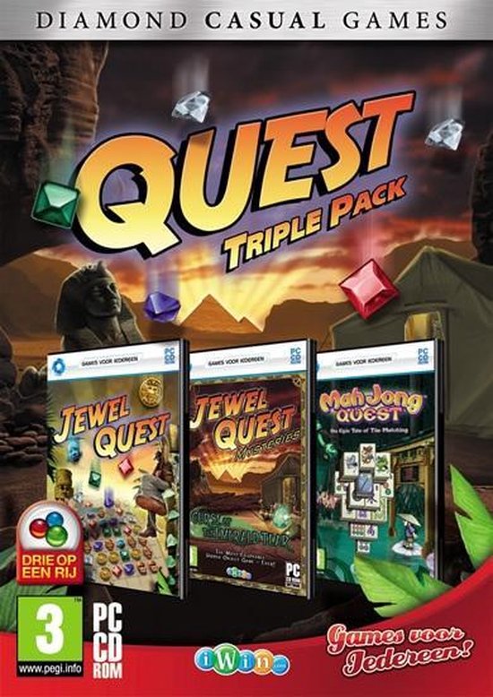 Quest Triple Pack (mahjong Quest, Jewel Quest, Jewel Quest, Mysteries)