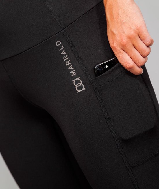 Marrald High Waist Pocket Sportlegging - Zwart - XL dames yoga fitness van Merkloos — afbeelding 5