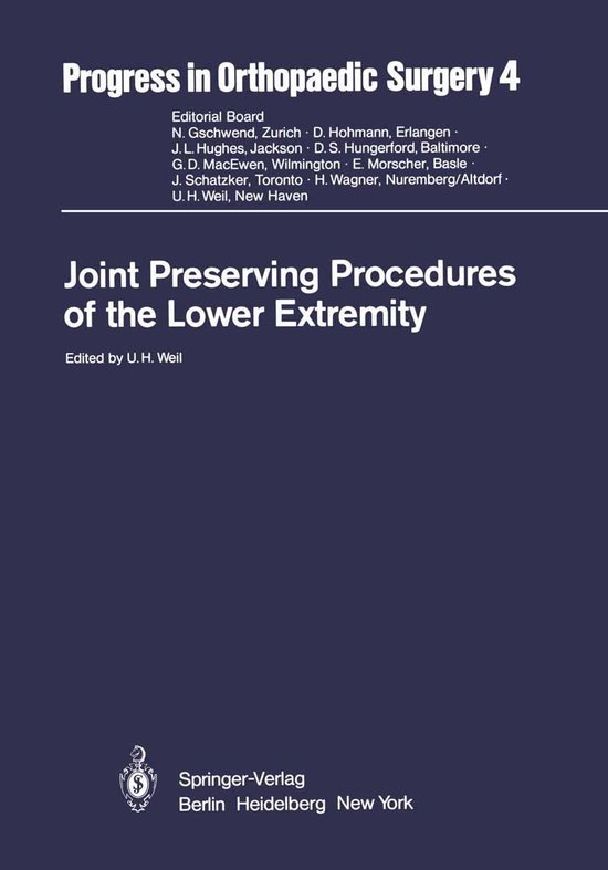 Medicine (R0) - Joint Preserving Procedures of the Lower Ext ... - cover