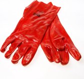 Handschoen ocean PVC rood 35cm maat XL(10) (Prijs per paar)