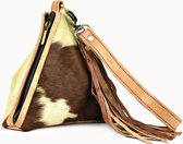 Leren Damestasje ‘Souad' (camel) leer, koeienvacht
