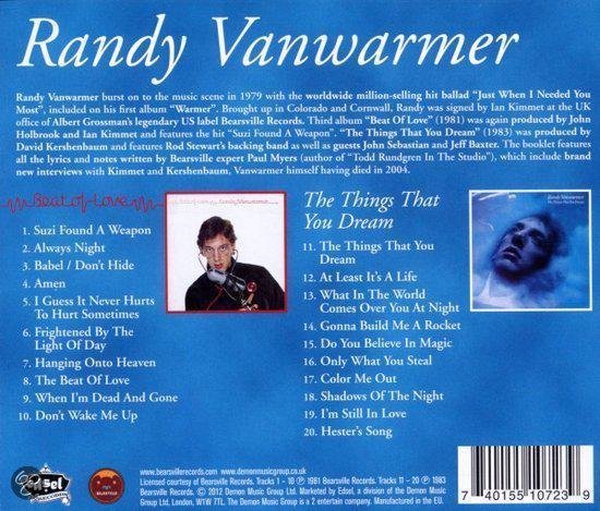 Beat of Love/The Things That You Dream - Randy Vanwarmer