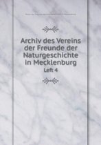 Archiv des Vereins der Freunde der Naturgeschichte in Mecklenburg Left 4