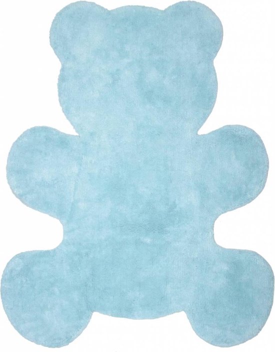 Vloerkleed babykamer blauw voor jongen - 100x80 cm
