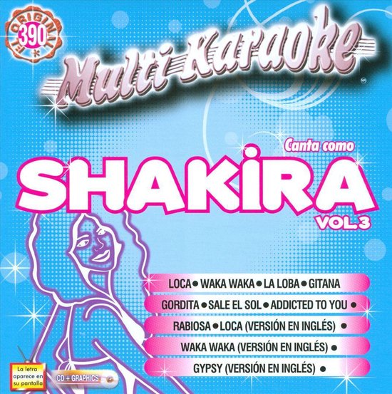 Canta Como Shakira, Vol. 3, Karaoke CD (album) Muziek