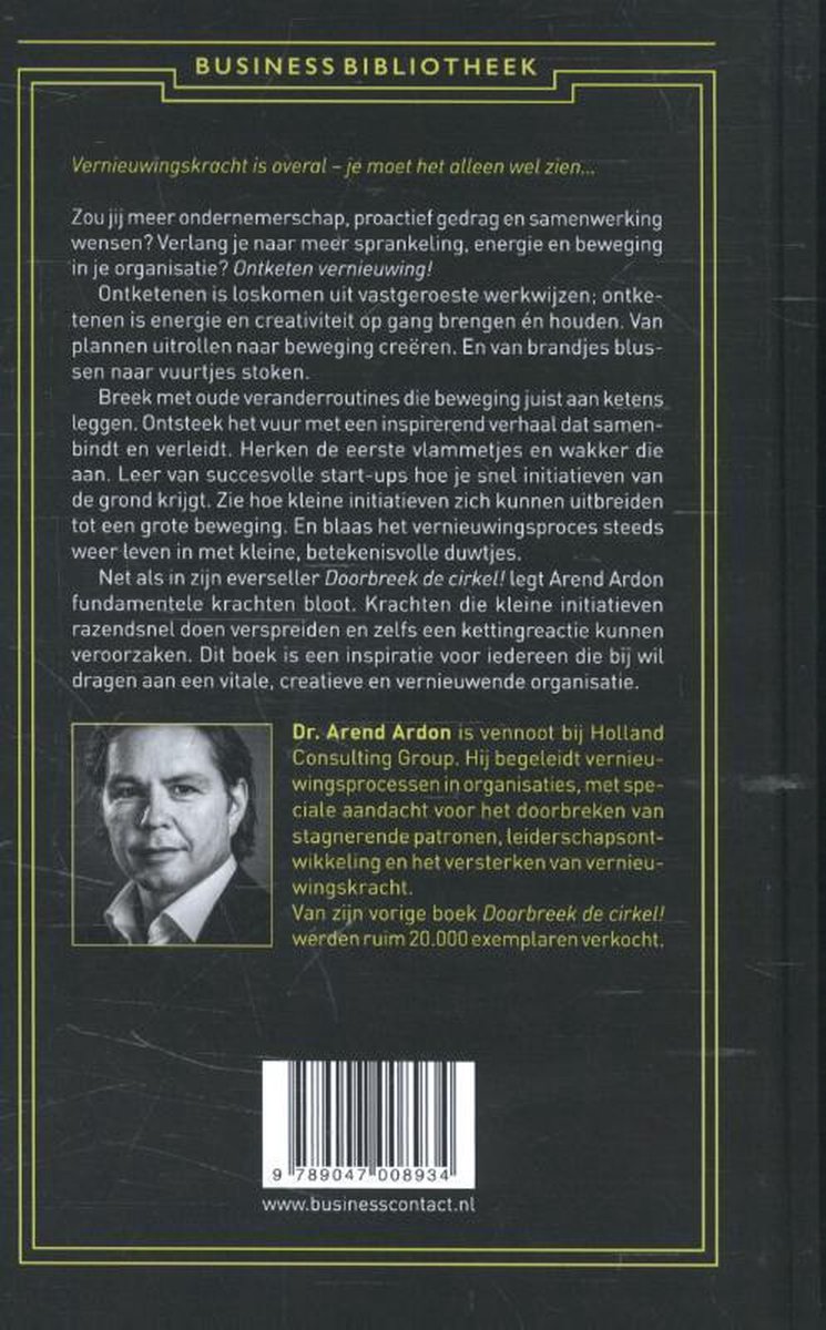 Ontketen vernieuwing! - back cover